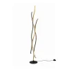 Blaze LED vloerlamp met dimmer, CCT, messing