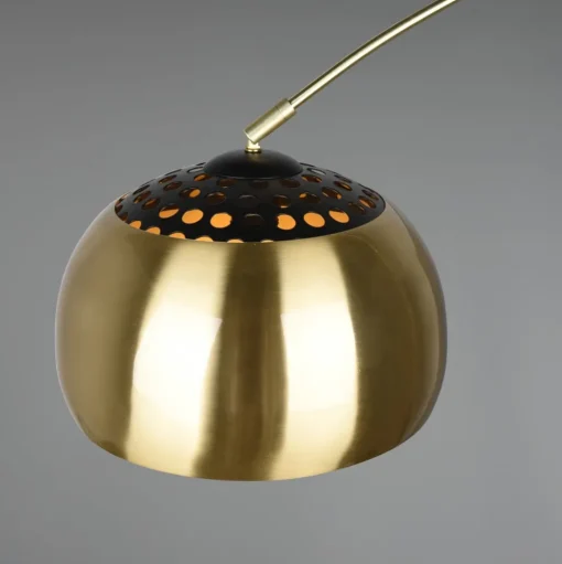 Boog vloerlamp Argentina, messing