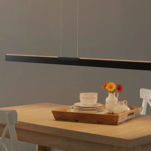 Bopp Nano - LED hanglamp, zwart 140 cm
