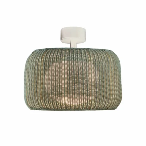 Bover buiten plafondlamp Fora, naturel wit/beige, Ø 50 cm