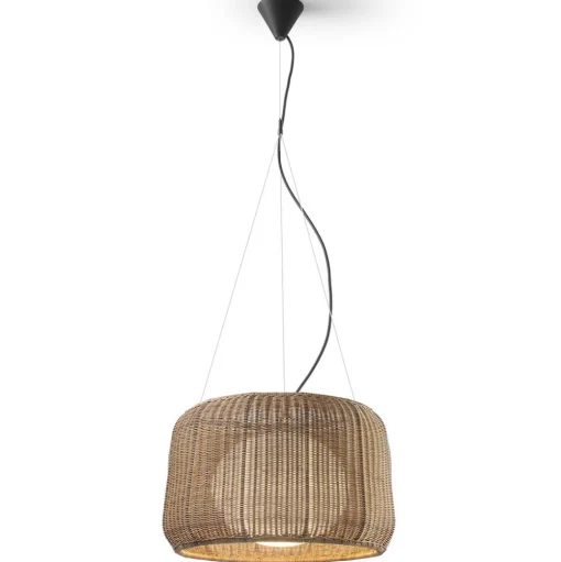 Bover Fora S - buiten hanglamp, grafiet-bruin