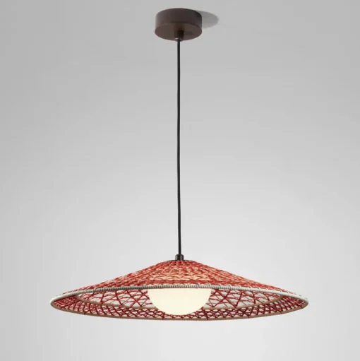 Bover LED buiten hanglamp Nans Balis S/55, bruin/rood