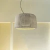 Bover LED buiten hanglamp Fora 90, natuurlijk wit/beige