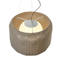 Bover LED buiten hanglamp Fora 90, natuurlijk wit/beige