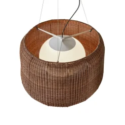 Bover LED buiten hanglamp Fora 90, grafietbruin/bruin