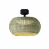 Bover LED buiten plafondlamp Perris, bruin/beige, Ø 47 cm