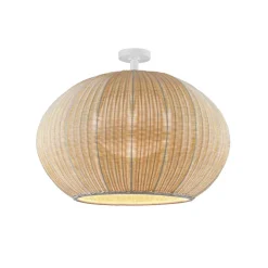 Bover LED buiten plafondlamp Garota, wit/ivoorkleurig