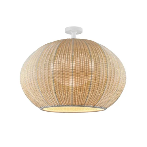 Bover LED buiten plafondlamp Garota, wit/ivoorkleurig