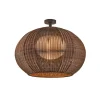 Bover LED buiten plafondlamp Garota, grafietbruin/bruin