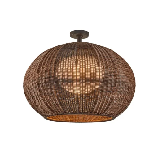 Bover LED buiten plafondlamp Garota, grafietbruin/bruin
