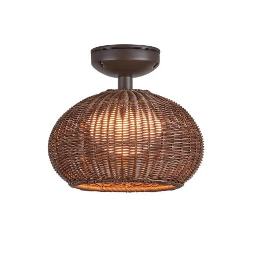 Bover LED buiten plafondlamp Garota, grafietbruin/bruin