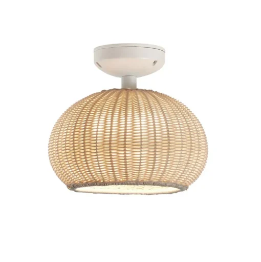 Bover LED buiten plafondlamp Garota, wit/ivoorkleurig