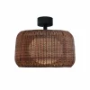Bover LED plafondlamp Fora, grafietbruin/bruin, Ø 50 cm