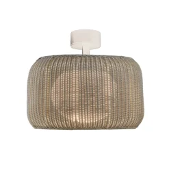 Bover LED plafondlamp Fora, natuurlijk wit/beige, Ø 50 cm