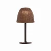 Bover LED sokkellamp Atticus, hoogte 40 cm, grafietbruin/bruin