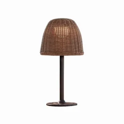 Bover LED sokkellamp Atticus, hoogte 40 cm, grafietbruin/bruin