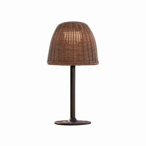 Bover LED sokkellamp Atticus, hoogte 40 cm, grafietbruin/bruin