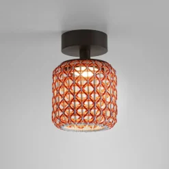 Bover Nans PF/16 LED buiten plafondlamp, rood