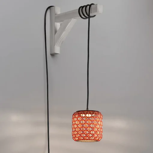 Bover Nans S/16/H LED hanglamp met stekker rood