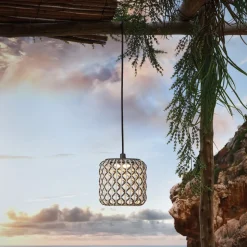 Bover Nans S/16/H LED hanglamp, stekker, beige