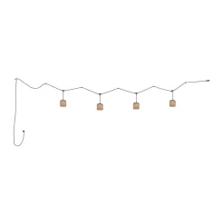 Bover Nans S/16/4L LED-buiten hanglamp, bruin
