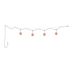 Bover Nans S/16/4L LED-buiten hanglamp, rood