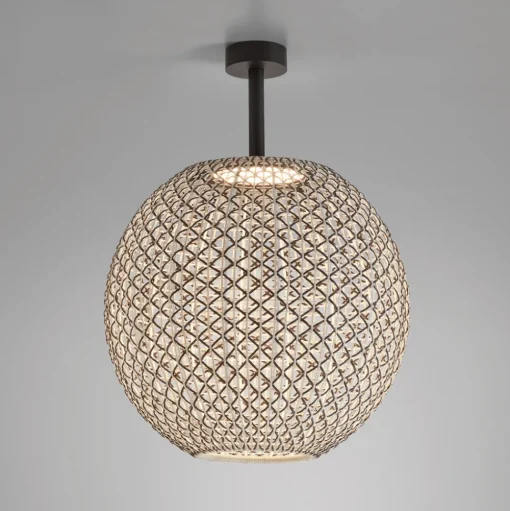 Bover Nans Sphere PF/80 LED buiten plafondlamp bruin