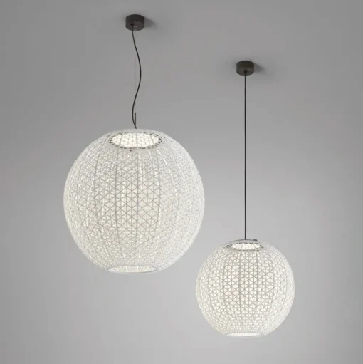 Bover Nans Sphere S/80 LED buiten hanglamp beige