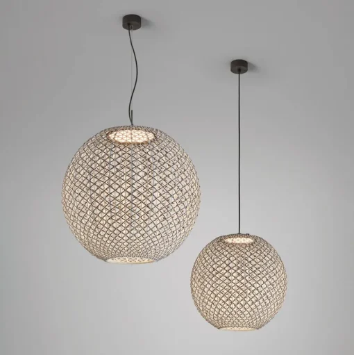 Bover Nans Sphere S/60 LED buiten hanglamp bruin