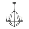 Bradbury kroonluchter, 5-lamps, grijs