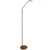 Bronsfinish - LED vloerlamp Zenith met dimmer