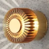Bronskleurige LED-buitenwandlamp Monza