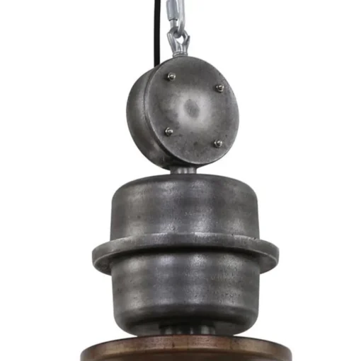 Bruine hanglamp Bikkel XXL in industrieel ontwerp