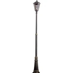 Bruine lantaarnpaal Fabio, 1-lichts, 211 cm