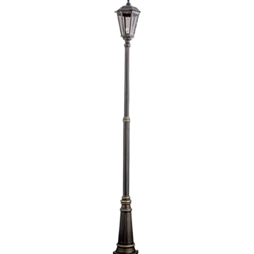 Bruine lantaarnpaal Fabio, 1-lichts, 211 cm