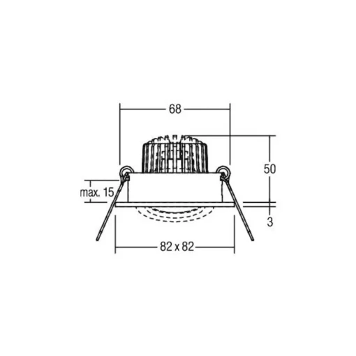 BRUMBERG BB19 dim2wam RC aansluitbox mat zwart