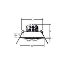 BRUMBERG BB13 inbouw dim2warm RC-dim wit glans
