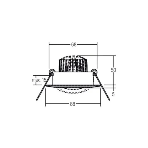 BRUMBERG BB13 inbouw dim2warm RC-dim wit glans