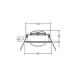 BRUMBERG BB03 inbouw RC Aansluitbox wit glans