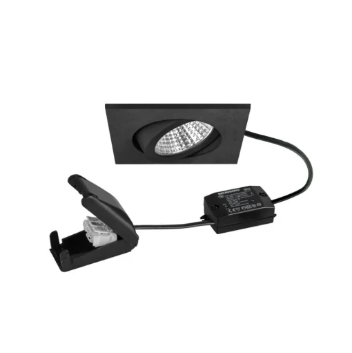 BRUMBERG BB05 LED inbouwspot aan/uit aansluitdoos zwart