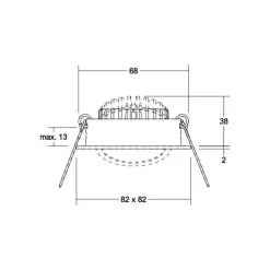 BRUMBERG BB05 LED inbouwspot aan/uit aansluitdoos zwart