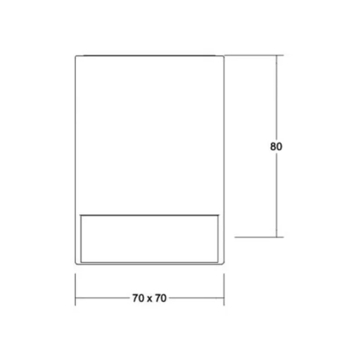 BRUMBERG Blokk LED plafondlamp, 7 x 7 cm