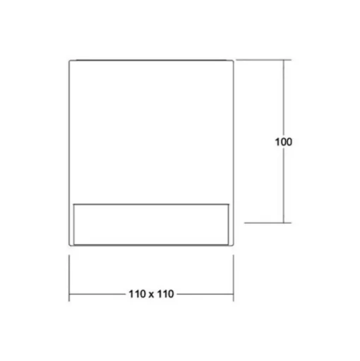 BRUMBERG Blokk LED plafondlamp, 11 x 11 cm