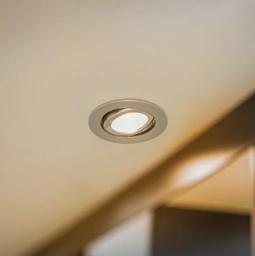 BRUMBERG inbouwspot IP65 rond schakelbaar chroom