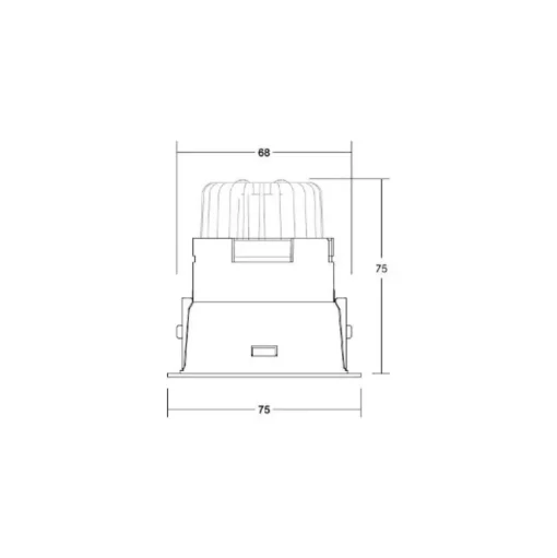 BRUMBERG LED inbouwdownlight Binato RC dimbaar 4000K zwart
