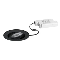 BRUMBERG LED inbouwspot Tirrel-R, dimbaar, zwart mat