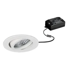 BRUMBERG LED inbouwspot Tirrel-R, aan/uit, structuur wit