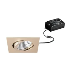 BRUMBERG LED inbouwspot Tirrel-S, aan/uit, licht goud