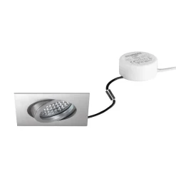 BRUMBERG LED inbouwspot Tirrel-S, RC, ronde driver, mat aluminium