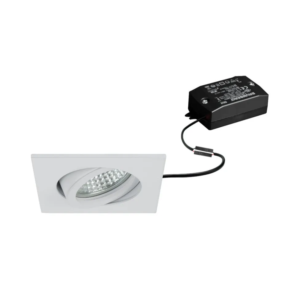 BRUMBERG LED inbouwspot Tirrel-S, aan/uit, mat wit